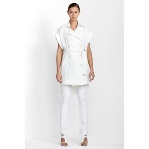 BCBG off white trench dress